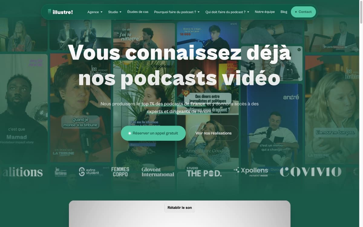 Page d'accueil du site de Illustre